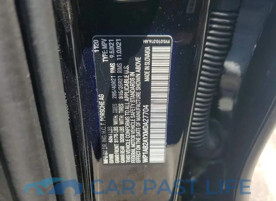 WP1AB2AYXMDA27704# 13