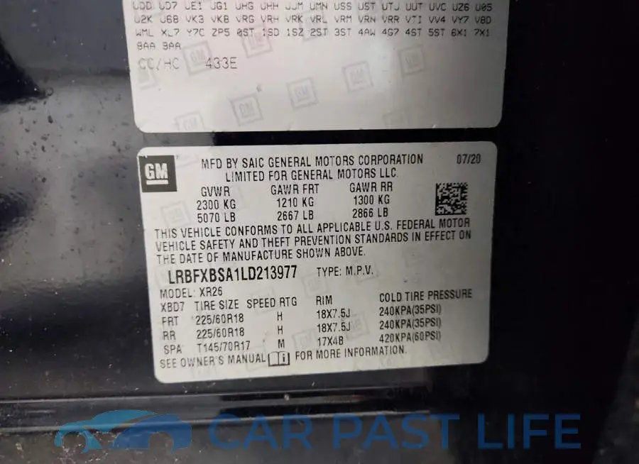 LRBFXBSA1LD213977# 13