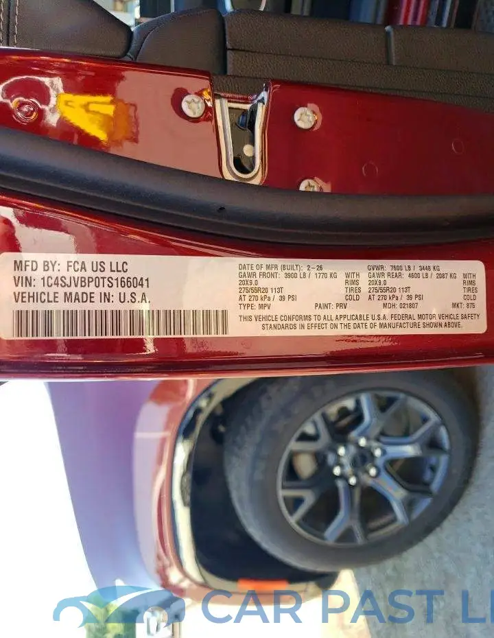 1C4SJVBP0TS166041# 14