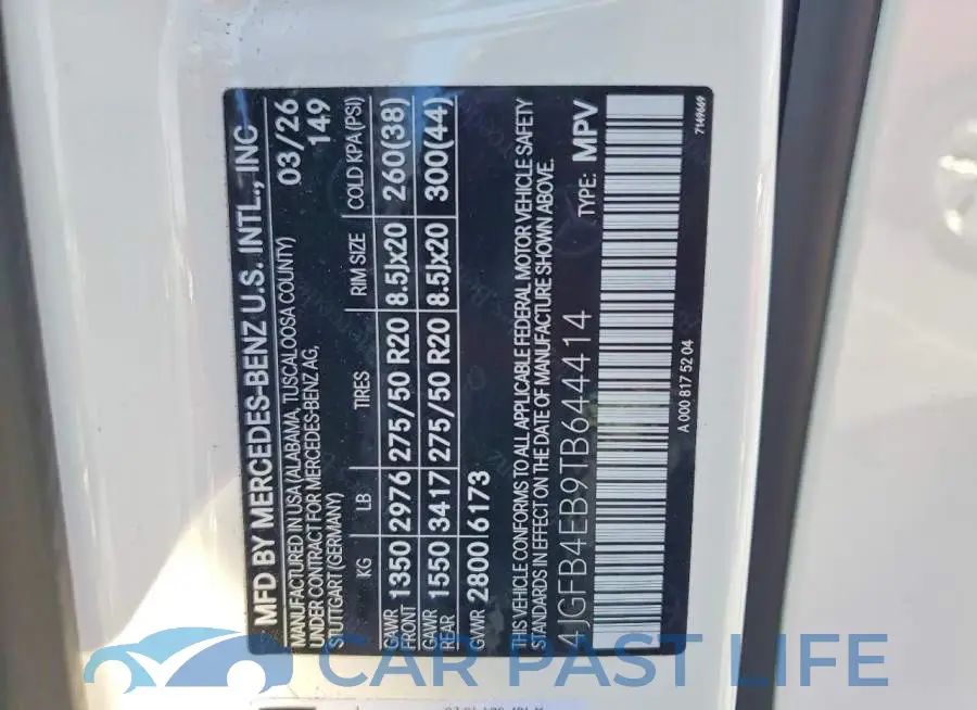 4JGFB4EB9TB644414# 13