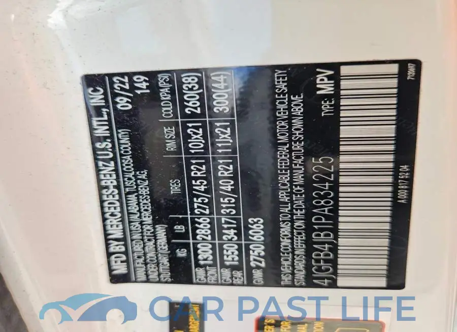 4JGFB4JB1PA834225# 13