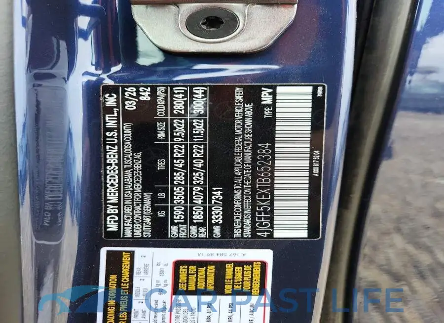 4JGFF5KEXTB652384# 13