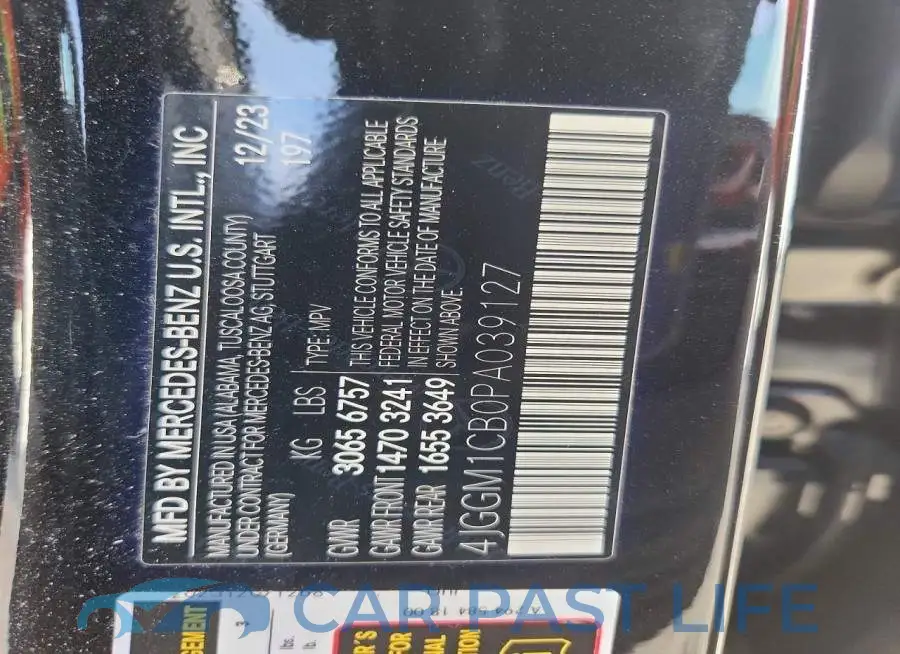 4JGGM1CB0PA039127# 14