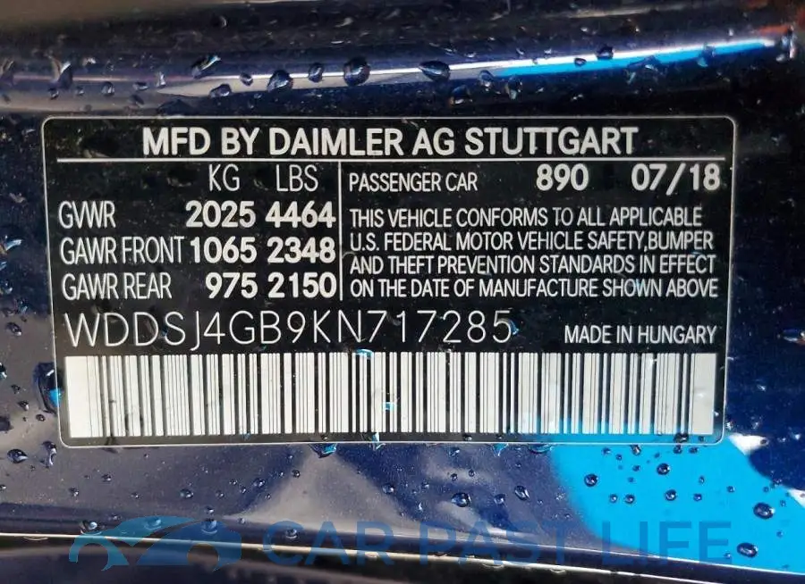 WDDSJ4GB9KN717285# 13
