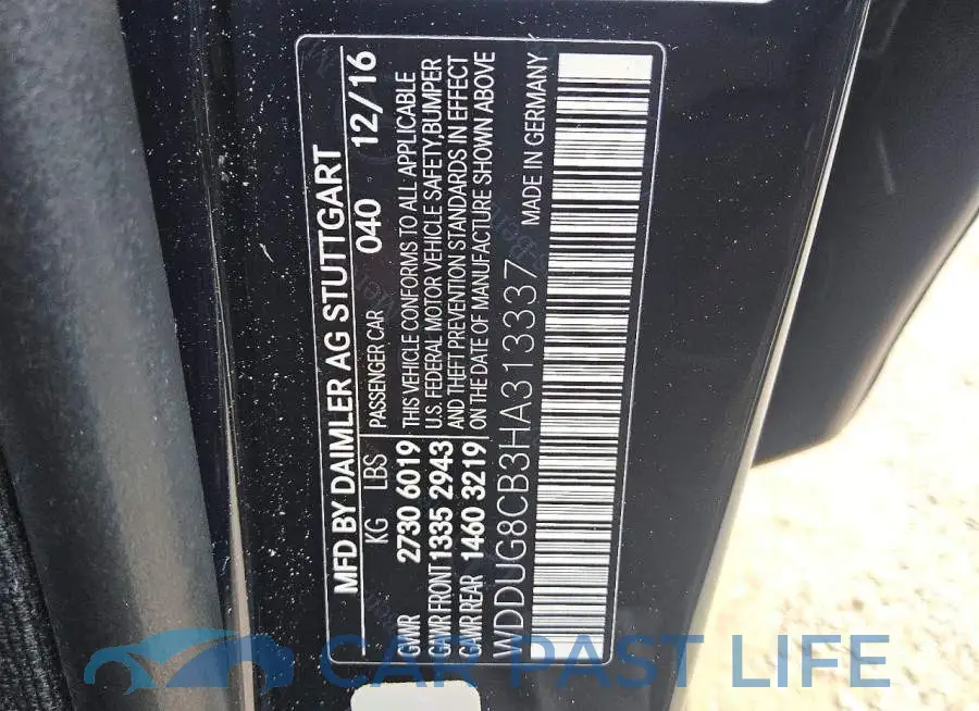 WDDUG8CB3HA313337# 12