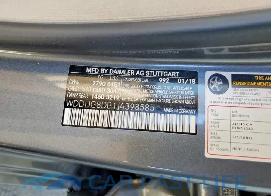 WDDUG8DB1JA398585# 12