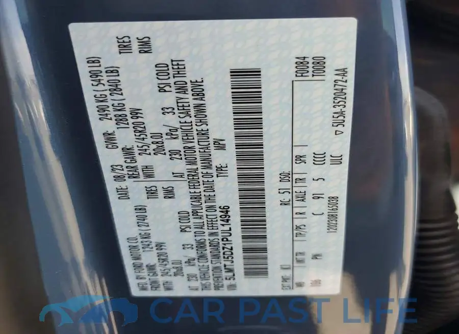 5LMTJ5DZ1PUL14946# 14