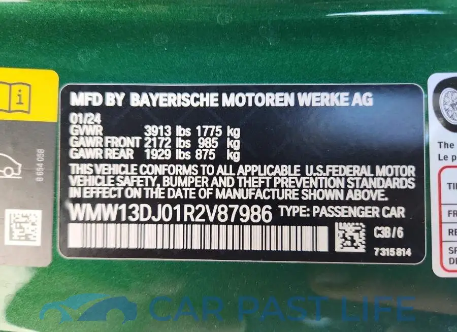 WMW13DJ01R2V87986# 12