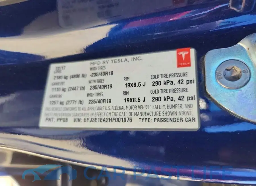 5YJ3E1EA2HF001976# 12