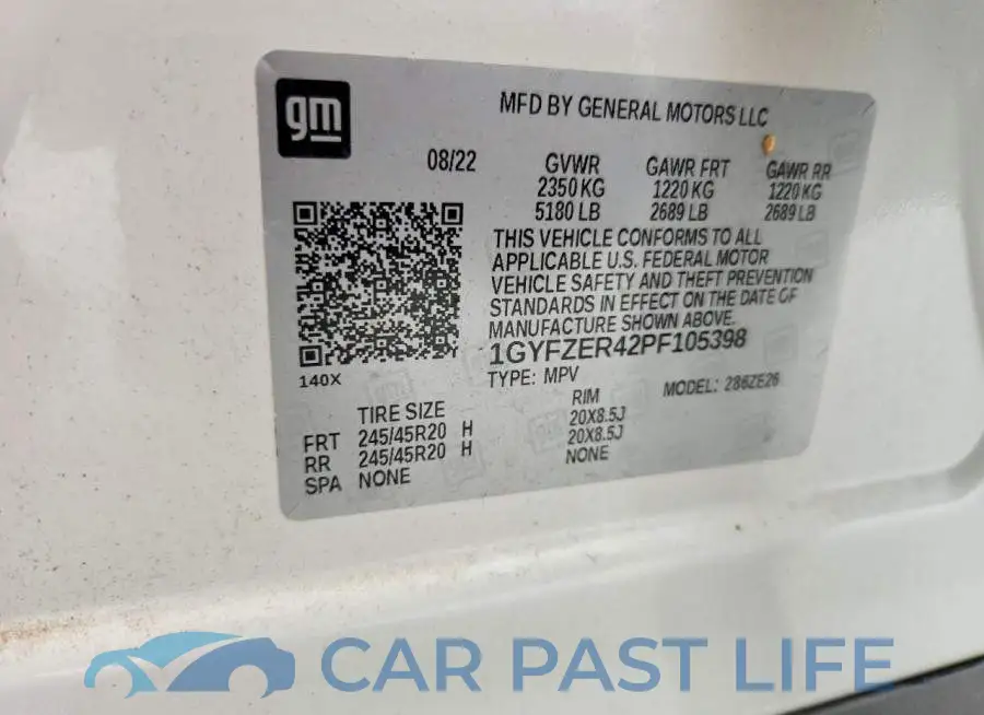 1GYFZER42PF105398# 14