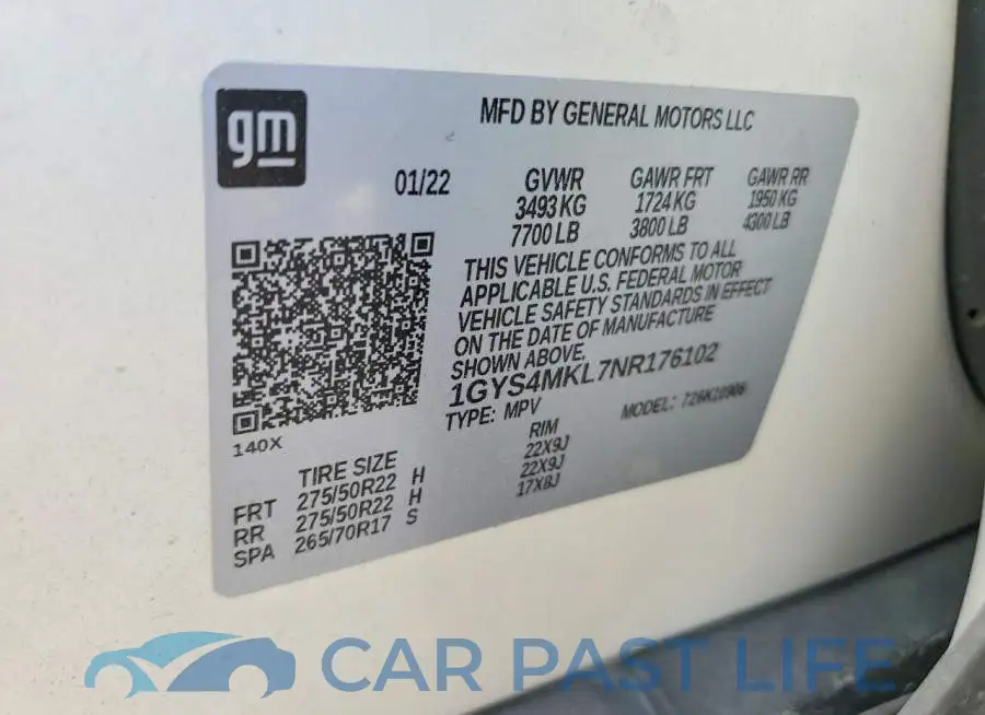 1GYS4MKL7NR176102# 13