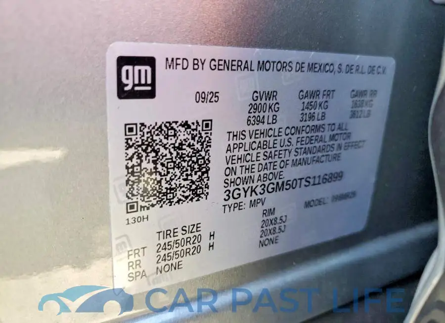 3GYK3GM50TS116899# 13