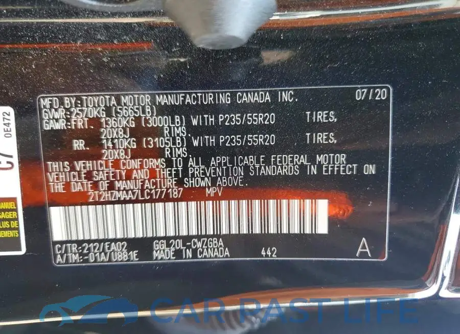 2T2HZMAA7LC177187# 13