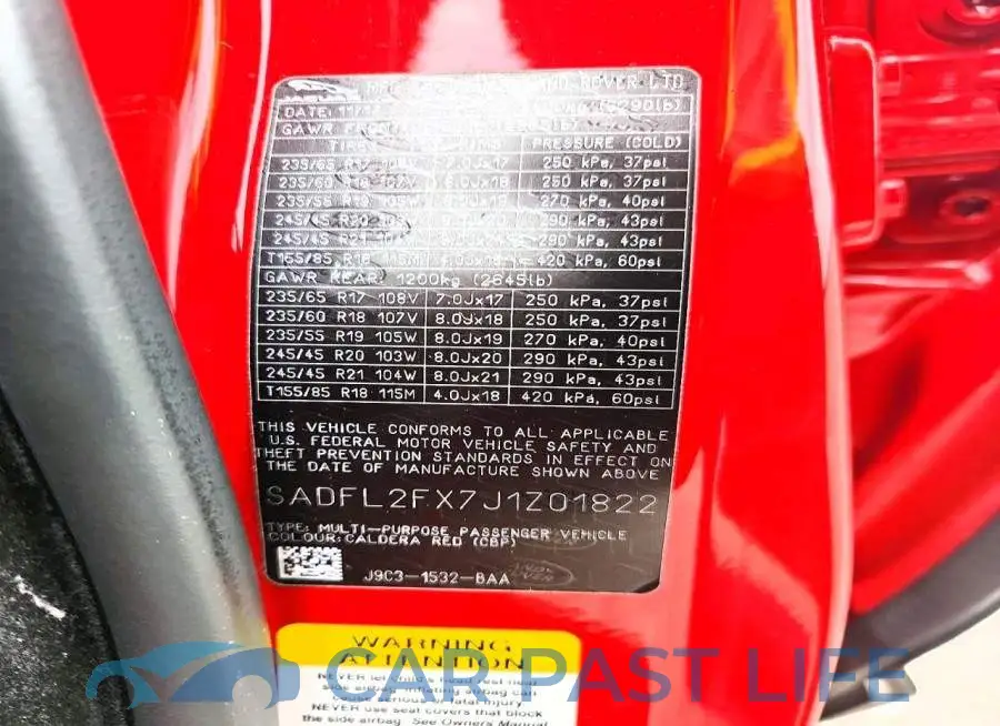SADFL2FX7J1Z01822# 14