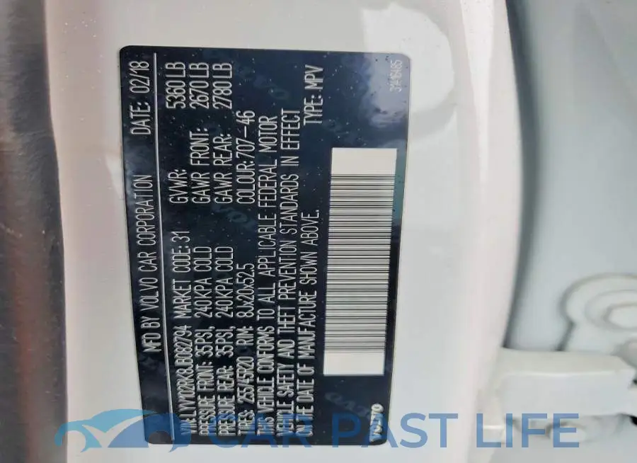 LYV102RK8JB082794# 13