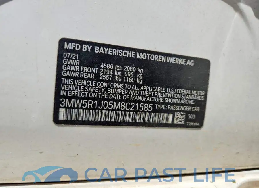 3MW5R1J05M8C21585# 13