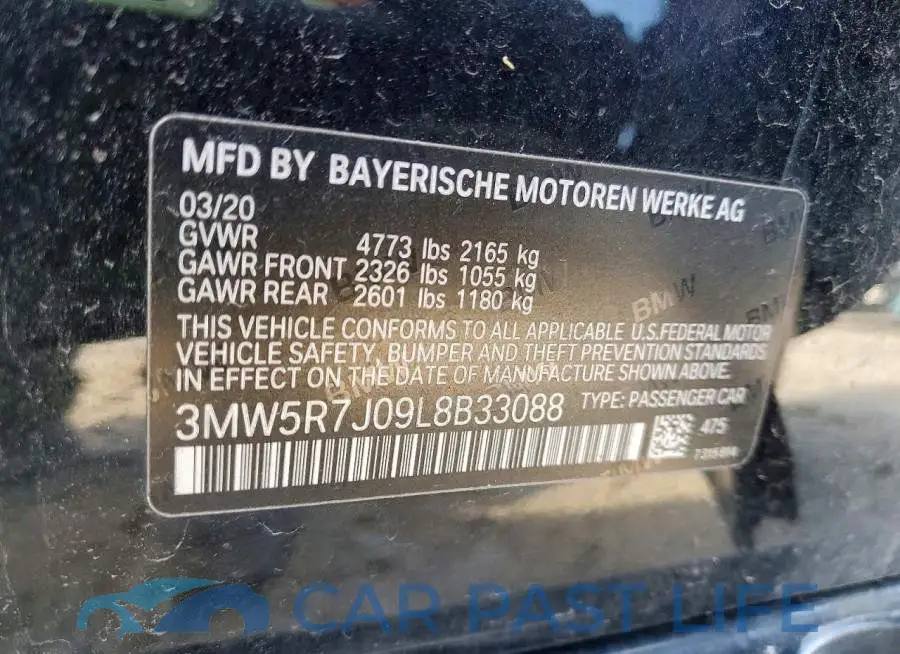3MW5R7J09L8B33088# 12