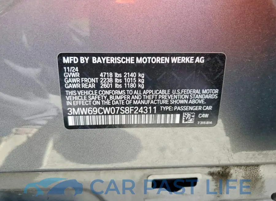 3MW69CW07S8F24311# 13