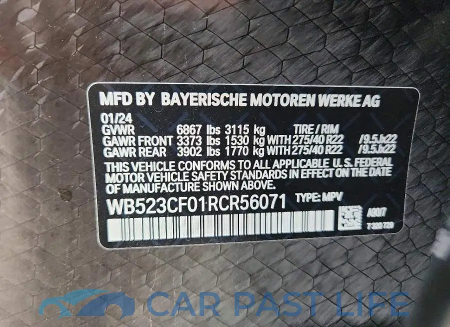 WB523CF01RCR56071# 13