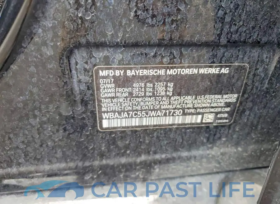 WBAJA7C55JWA71730# 12