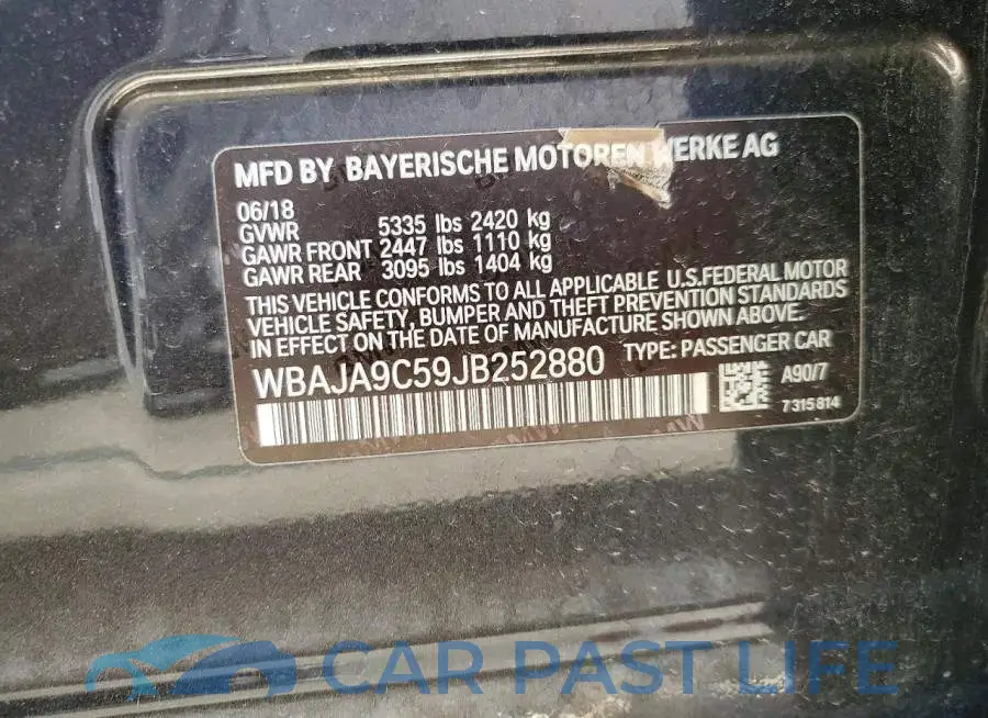 WBAJA9C59JB252880# 13
