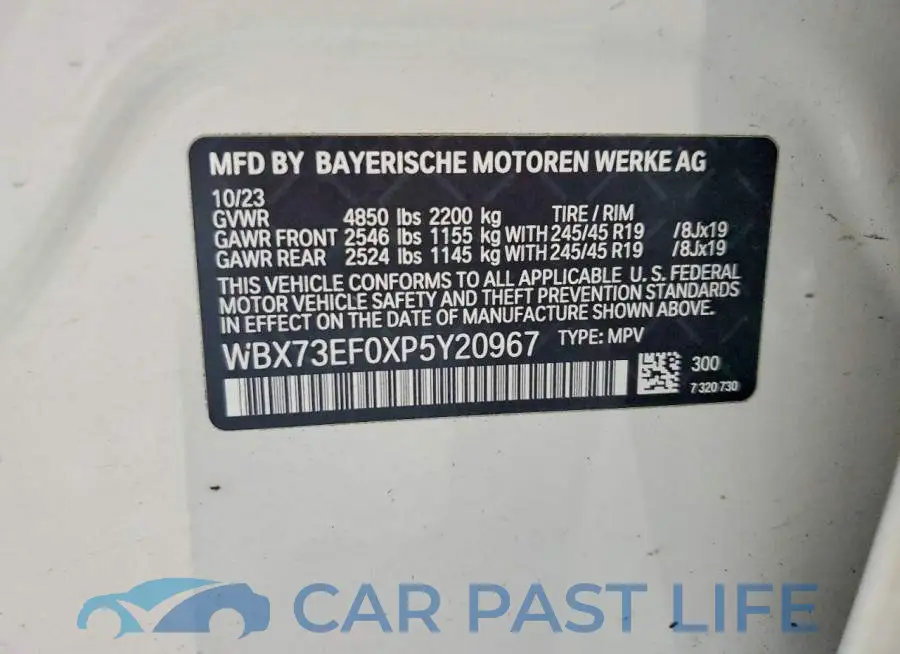 WBX73EF0XP5Y20967# 14