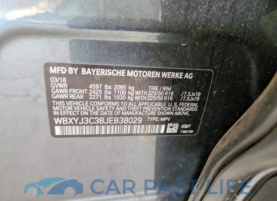 WBXYJ3C38JEB38029# 13