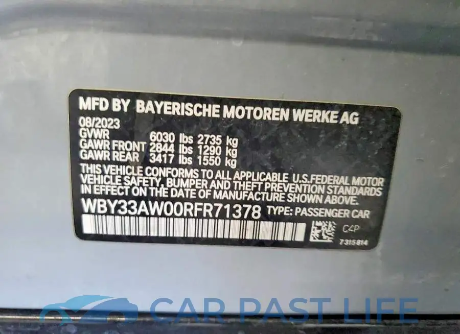 WBY33AW00RFR71378# 13