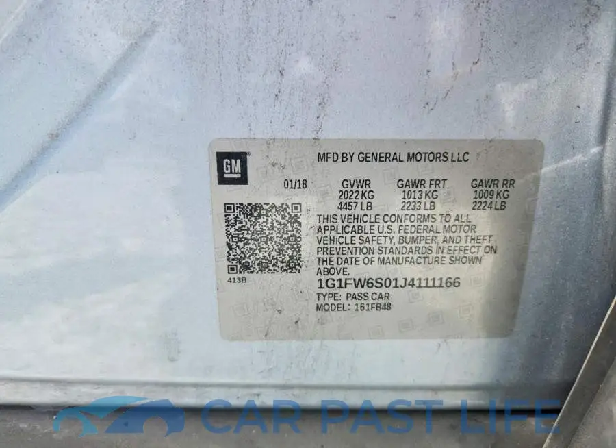 1G1FW6S01J4111166# 12
