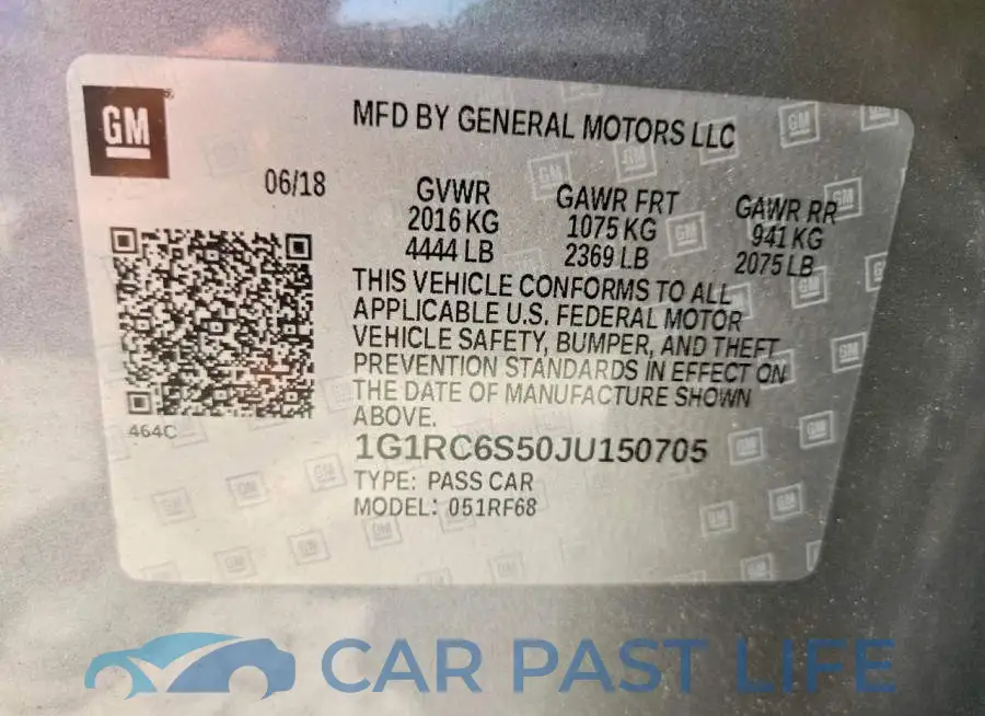 1G1RC6S50JU150705# 12