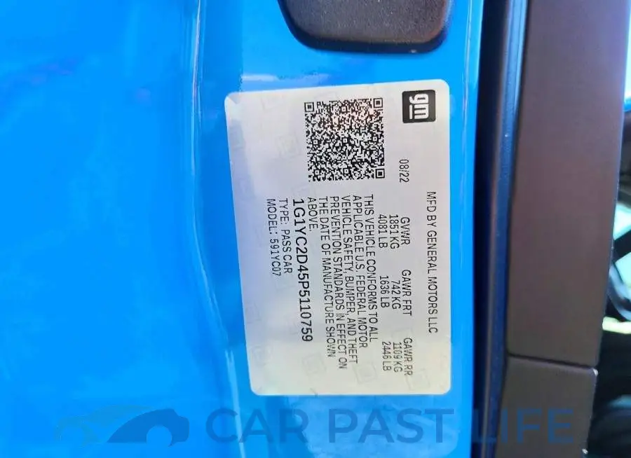 1G1YC2D45P5110759# 12