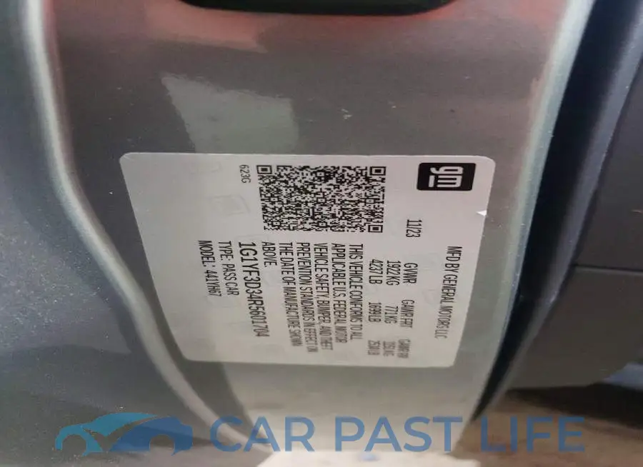 1G1YF3D34R5601704# 12