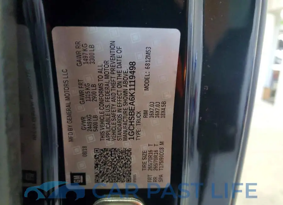 1GCHSBEA6K1119498# 12