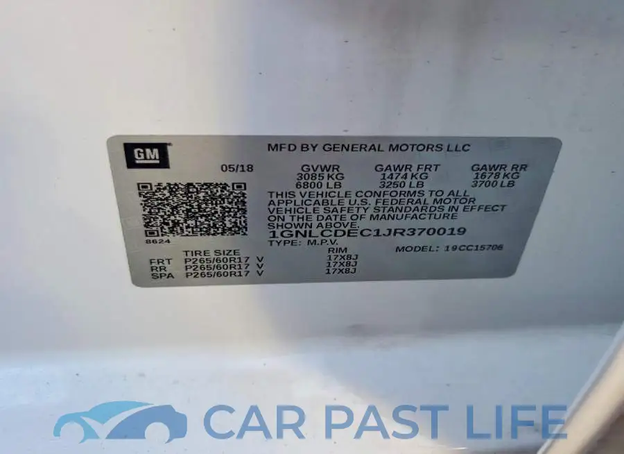 1GNLCDEC1JR370019# 13