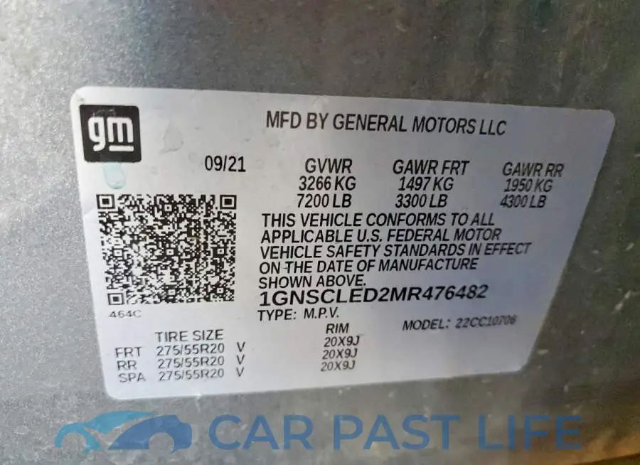 1GNSCLED2MR476482# 12