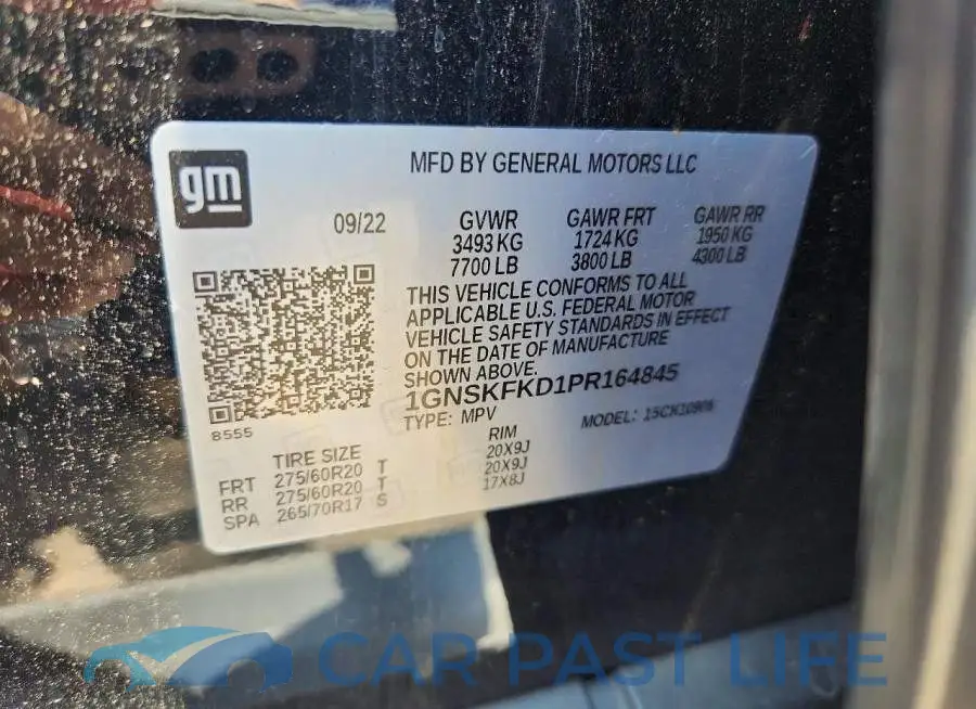 1GNSKFKD1PR164845# 14
