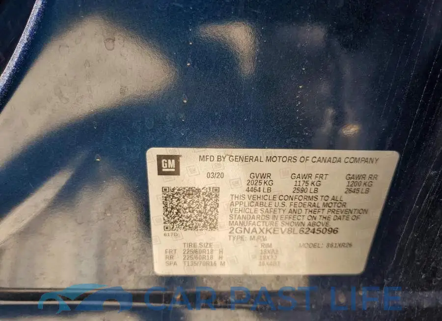 2GNAXKEV8L6245096# 13