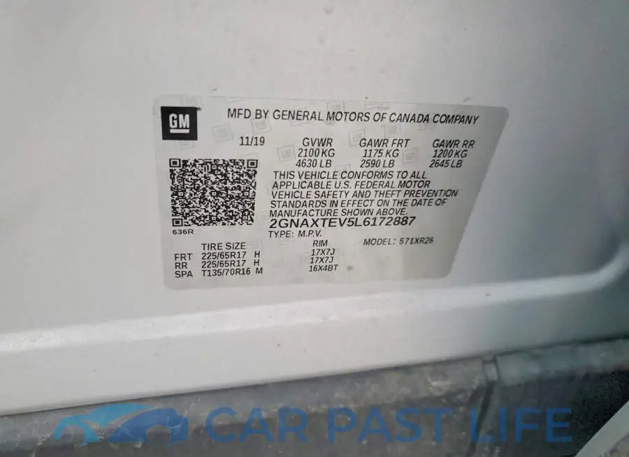 2GNAXTEV5L6172887# 13