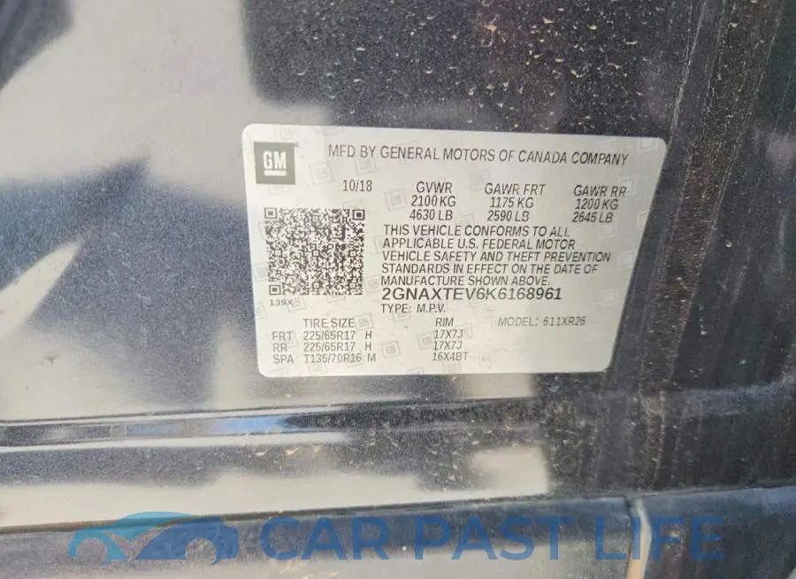 2GNAXTEV6K6168961# 13