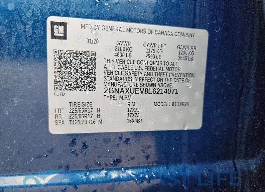 2GNAXUEV8L6214071# 13