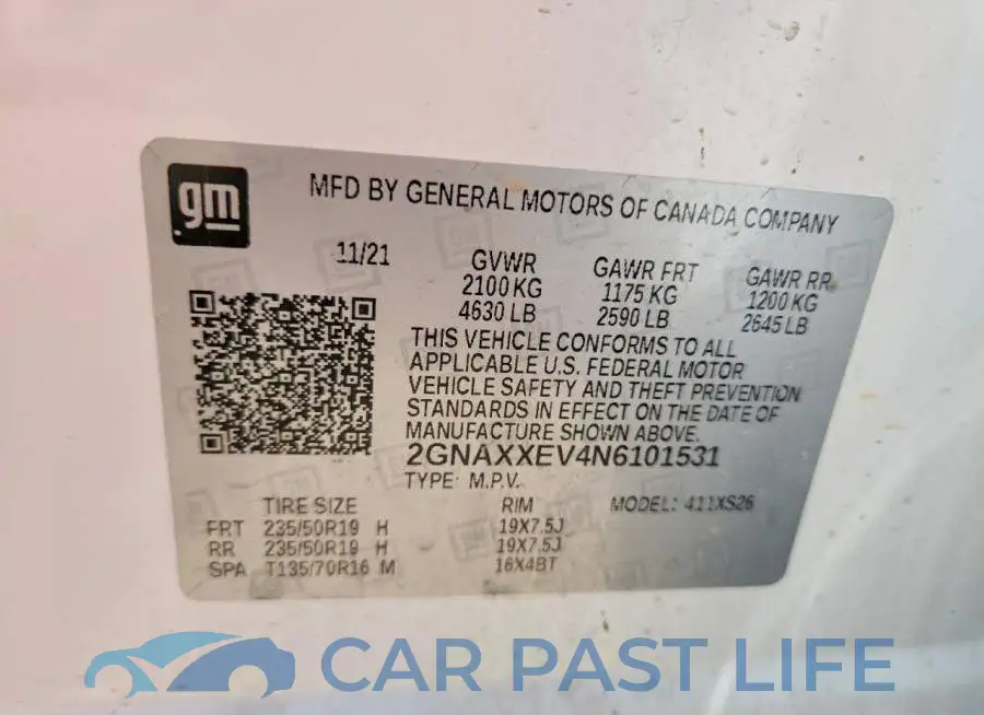 2GNAXXEV4N6101531# 13