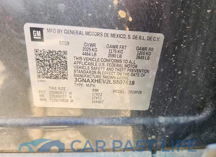 3GNAXHEV2LS507618# 14