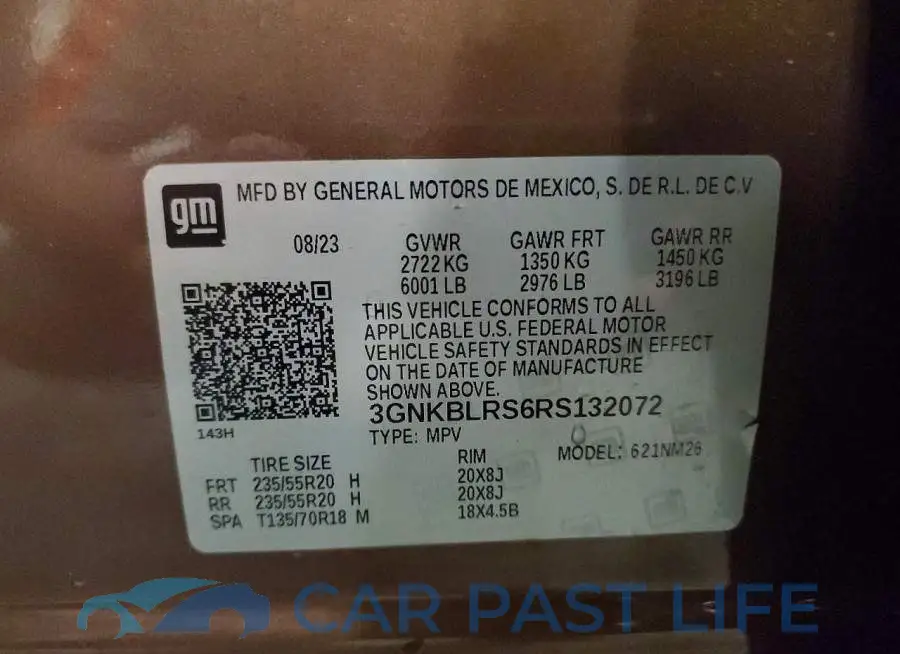 3GNKBLRS6RS132072# 13