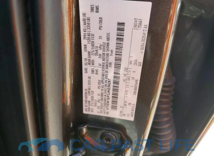 1FTEW1EP3JKE56287# 13