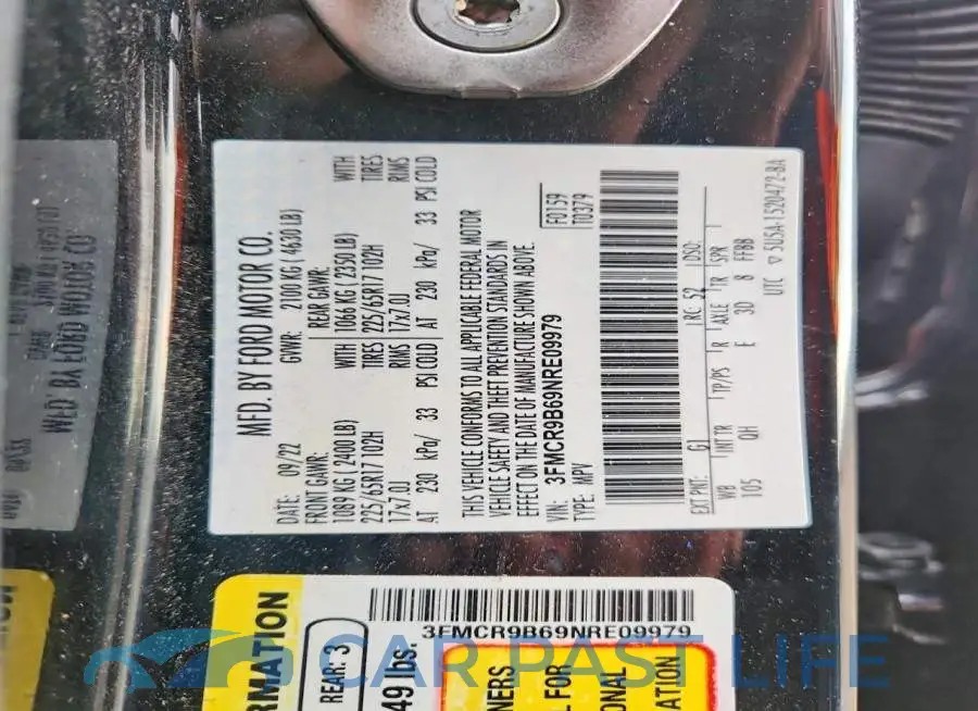 3FMCR9B69NRE09979# 13