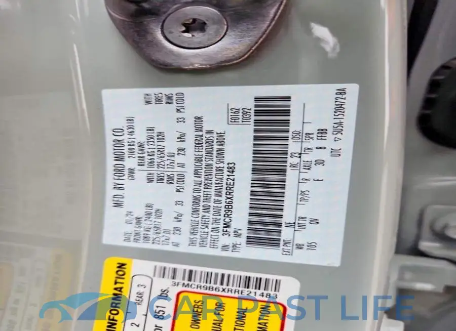3FMCR9B6XRRE21483# 12
