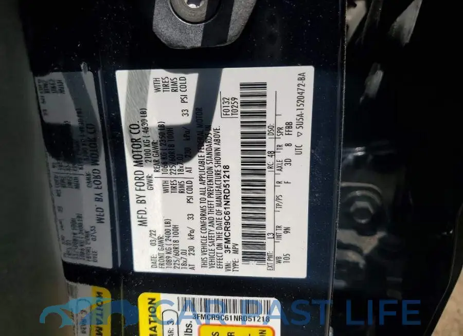 3FMCR9C61NRD51218# 13
