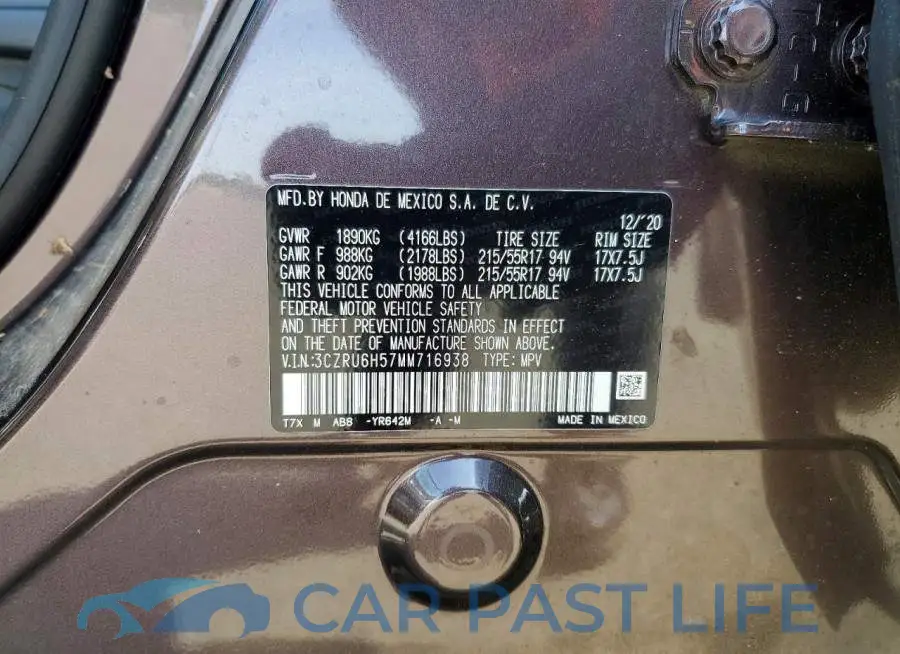 3CZRU6H57MM716938# 13