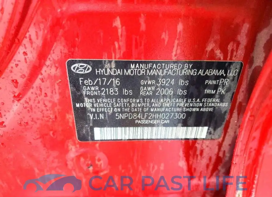 5NPD84LF2HH027300# 12