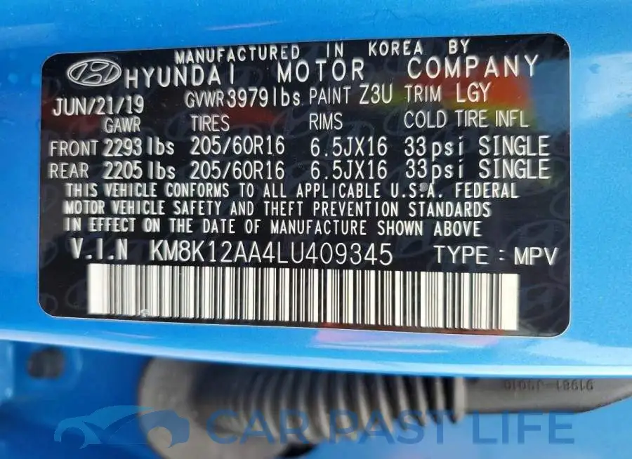 KM8K12AA4LU409345# 13
